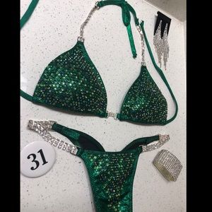 Green Toxic Angels Competition Bikini